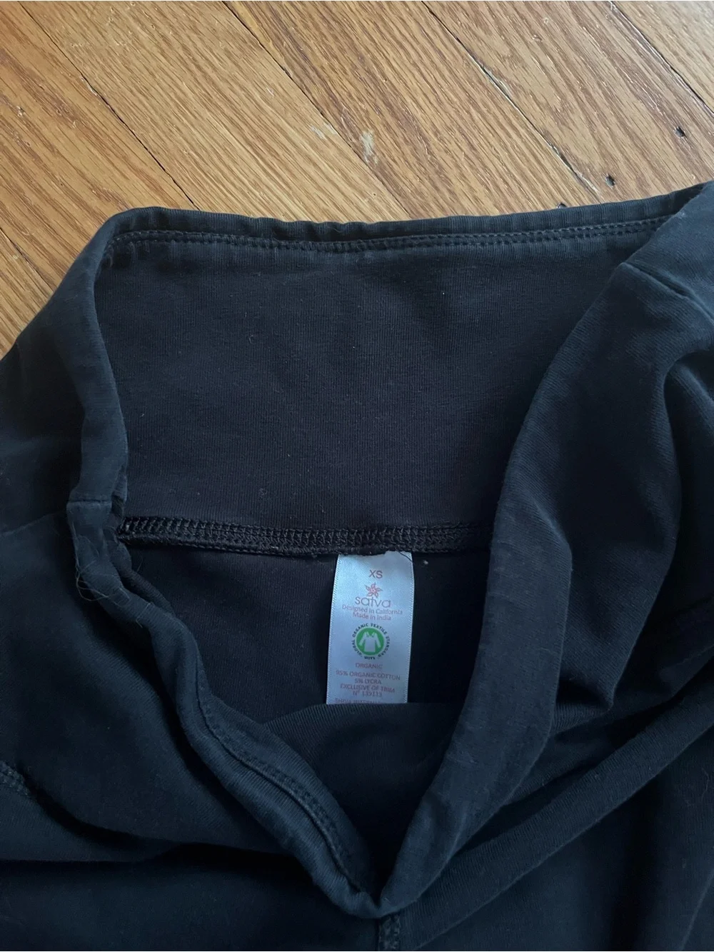 Ativa Black Organic Cotton Performance Leggings